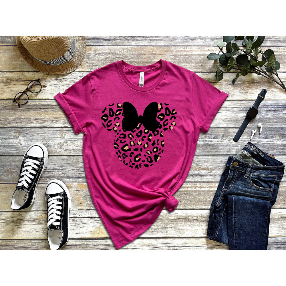 Women's Disney Minnie Leopard Shirt - Animal Kingdom Shirt - disney shirts - Disney Girls Trip Shirt - Minnie Mouse Shirt - 3.jpg