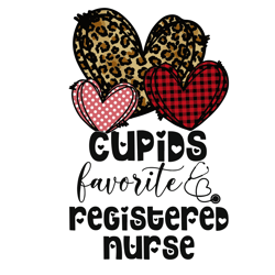 cupids favorite registered nurse svg, valentine svg, valentines day svg, silhouette svg fies