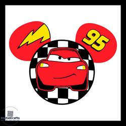 cars lightning mc queen mickey svg, mickey car svg