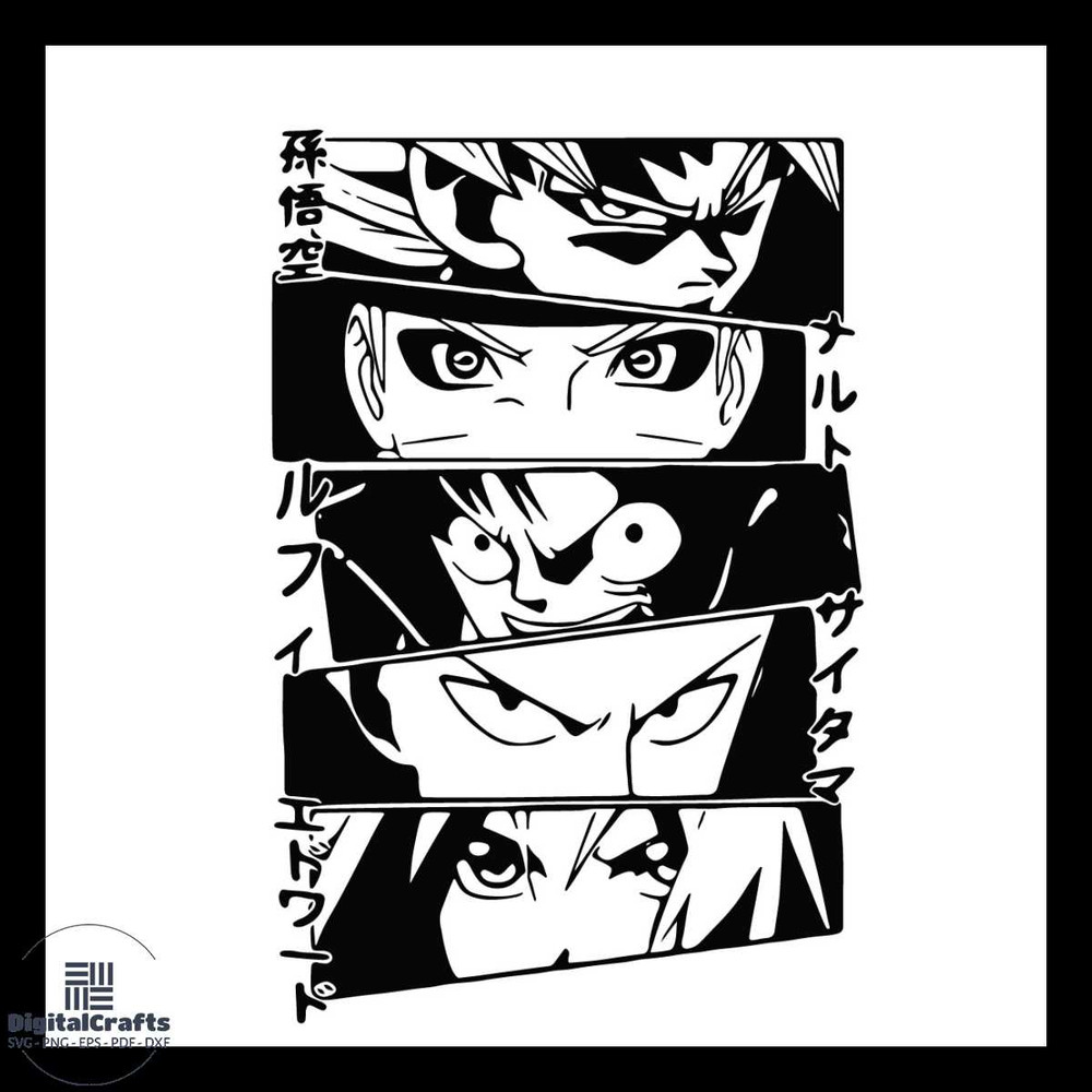 Anime Heroes Svg Anime Characters Svg