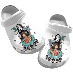 anime crocs, spirited away clog shoes unisex, anime clog shoes, spirited away sandals, spirited away crocs