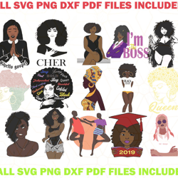 black girl svg bundles 24 svg bundles, black lives matterblack girl svg, black women svg, black afro woman svg, strong