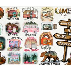 camp life png bundle, mountain adventure bundle png, camping vintage png,vintage png bundle,vintage png,vintage design,r