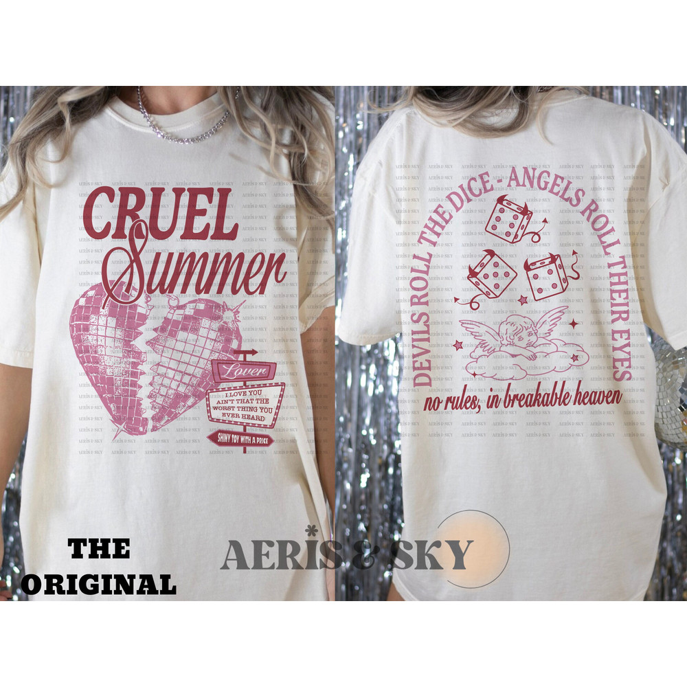 Cruel Summer T Shirt, Taylor Swiftie Merch, Lover Album, Devils roll the Dice, Eras Tour Outfit, TS Eras Tour Shirt, Gift for her - 1.jpg