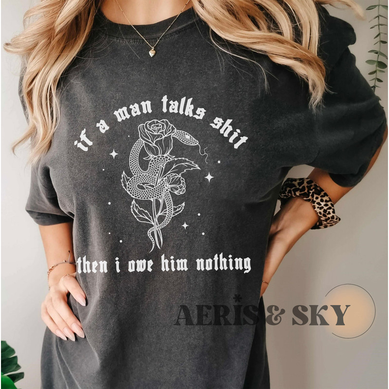 I Did Something Bad Shirt, If a man talks shit, Reputation T Shirt, Taylor Swiftie Merch Reputation Outfit, Comfort Colors Tee, Eras Tour - 1.jpg