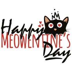 happy meowentine's day svg, valentine svg, cats svg, meowentine svg, cats valentine svg, silhouette svg fies