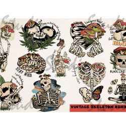 let your dream bloom sublimation, skeleton sublimation, mushroom sublimation,vintage skeleton,vintage,transfer,sublimati