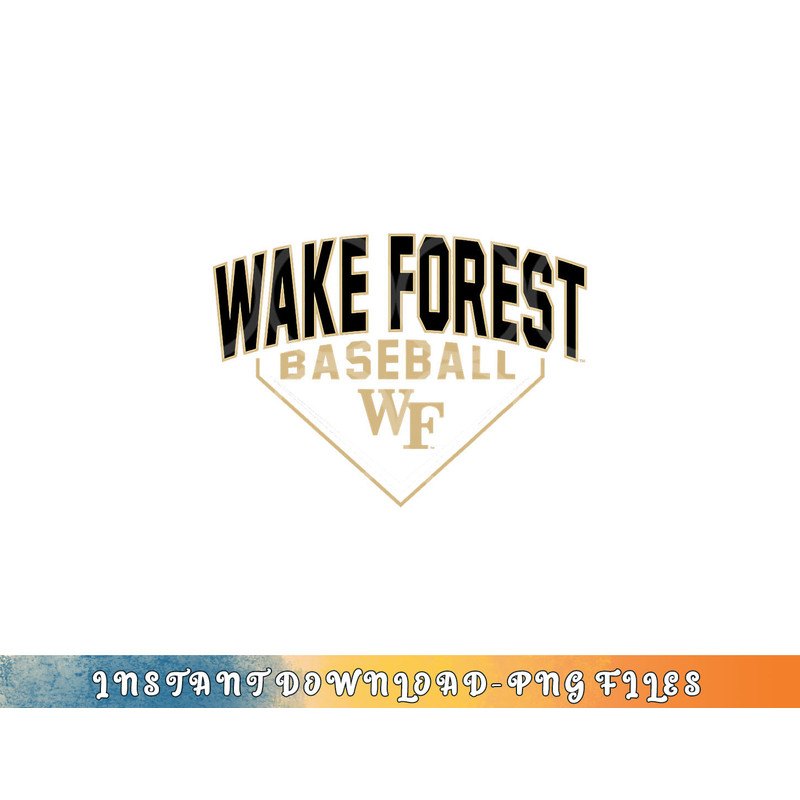 Wake Forest Demon Deacons Baseball Bullpen Black png, digital download copy.jpg
