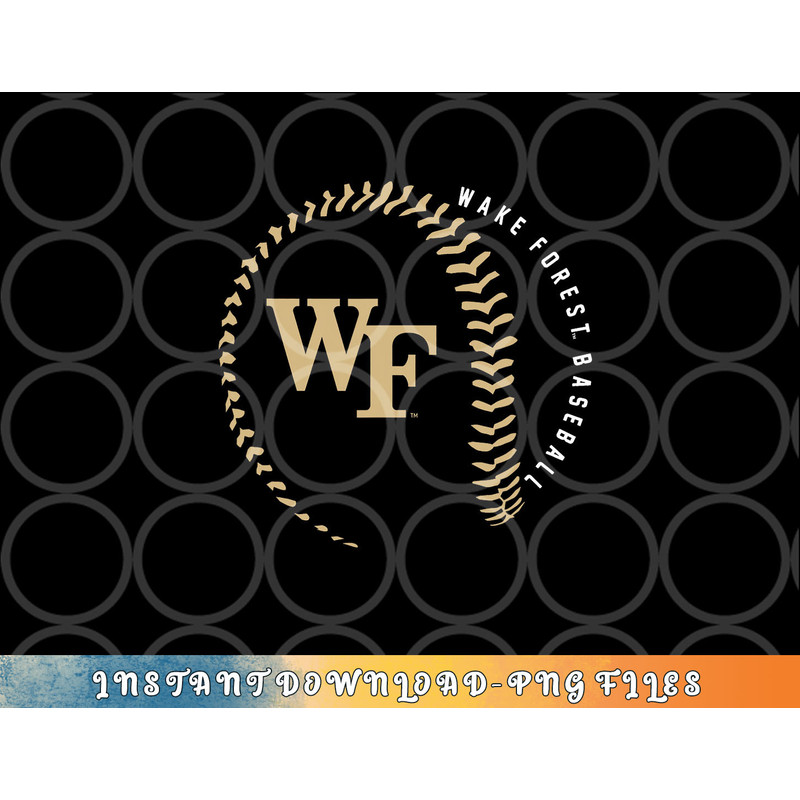 Wake Forest Demon Deacons Baseball Fastball png, digital download copy.jpg