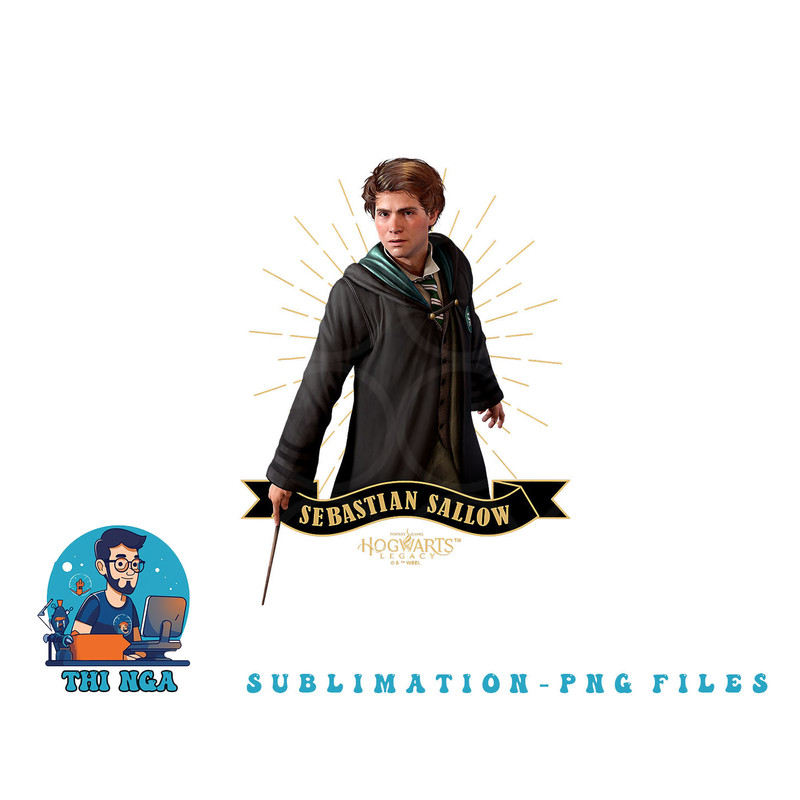 Harry Potter Hogwarts Legacy Sebastian Sallow Slytherin png, digital download copy.jpg