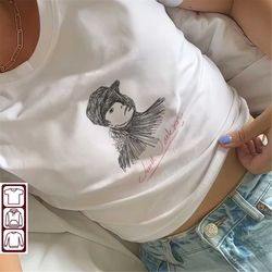 janet jackson drawing t-shirt - unique design graphic tee shirt fashion top women's men's unisex clothing gift idea