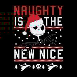 aughty is the new nice jack skellington christmas, christmas svg, christmas svg files