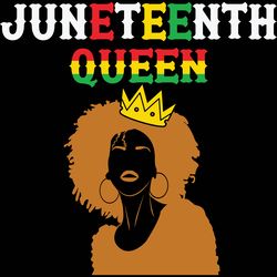 juneteenth queen svg, black pride svg, free-ish svg, black power svg, black history svg file cut digital download