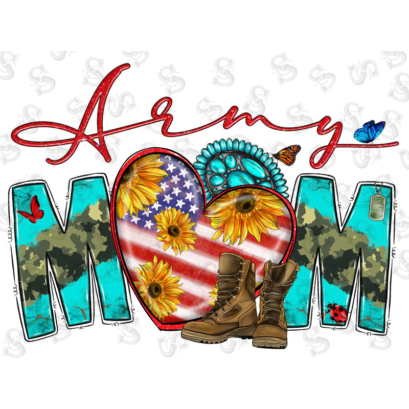 Army Mom PNG, Mothers Day PNG, Heart Png, Army Png, Army Mom PNG, Western Design, Sublimation Designs, Digital Download, Hand Drawn - 1.jpg