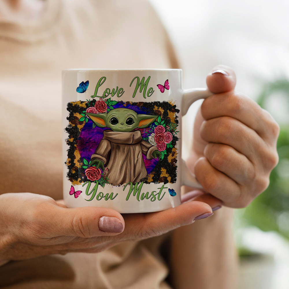Baby Yoda Love Me You Must PNG Printable, Baby Yoda Png, Leopard Print, Vintage, Love Yoda Png, Halloween Yoda Png, Sublimation Printing - 3.jpg