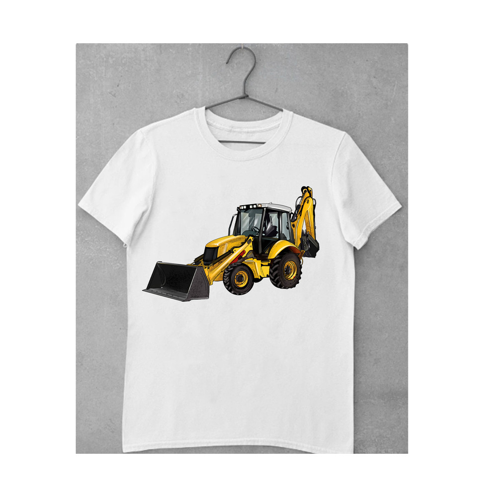 Backhoe Loader Truck Png Sublimation Design, Construction Vehicles Png, Construction Equipment, Bucket Loader Tractor Png, Digital Download - 2.jpg
