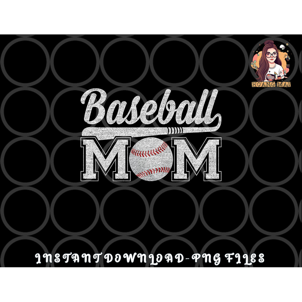 Womens Baseball Mom Mothers Day for Mama Mommy of Baseball Player png, digital download copy.jpg