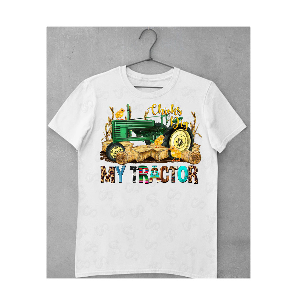 Chicks Dig My Tractor Png, Happy Easter PNG, Chicks Png, Tractor Png, Dig My Tractor,Western, Eggs Png, Sublimation Design, Digital Download - 2.jpg