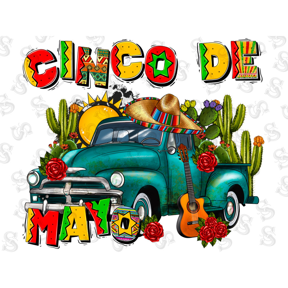 Cinco de mayo truck png sublimation design download, Mexican Day png, cinco de mayo png, Mexican truck png, sublimate designs download - 1.jpg