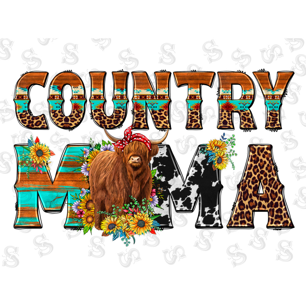 Country Mama png sublimation design download, hand drawn cow png, Country life png, Country Cow png, cow mama png,sublimate designs download - 1.jpg