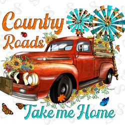 red truck sublimation image, watercolor truck png,