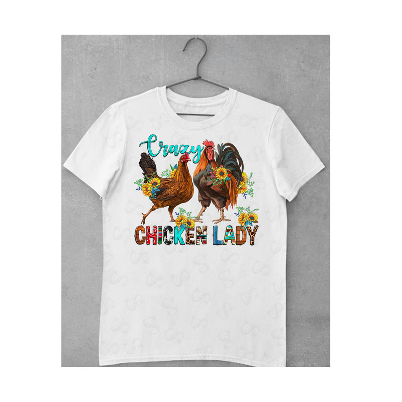 Crazy Lady Chicken Png, Chicken with bandana png files, clipart Farm animal, Craziest Chick Download, Vector, Printable Png, Rooster Png - 2.jpg