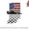 Womens Indiana American Flag to Checkered Flag Graphic V-Neck png, digital download copy.jpg