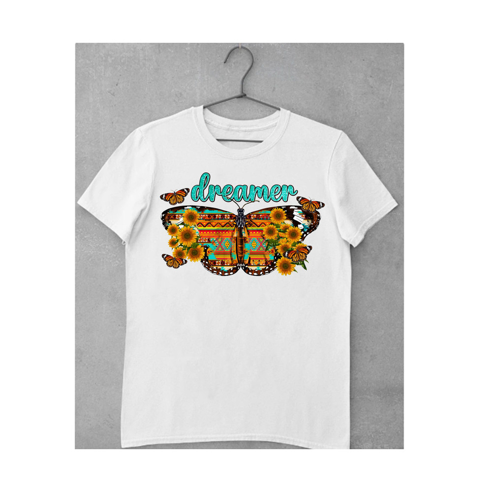 Dreamer with Western Butterfly Png, Western Butterfly Png, Dreamer Png,Sunflower Png,Floral Butterfly Png, Tie Dye Butterfly Png,Digital Png - 2.jpg