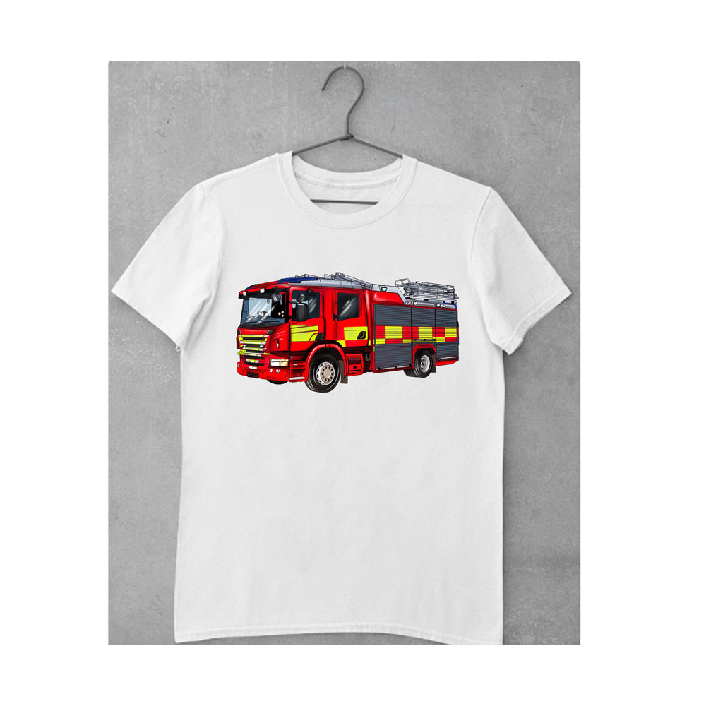 Fire Truck Png Sublimation Design, Hand Drawn Fire Truck Png, Firefighter Png, Fireman Png, Firefighter Design Png Digital Downloads - 2.jpg