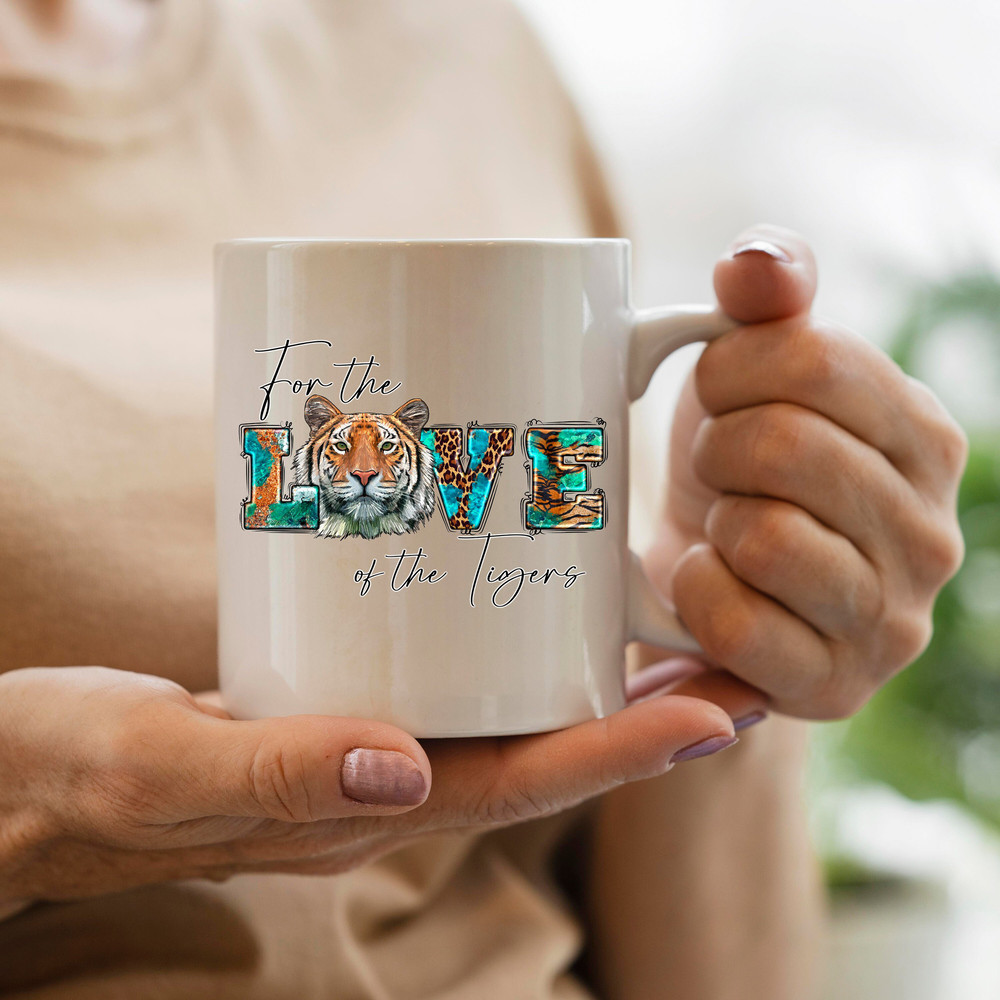 For The Love Of The Tigers Png Sublimation Design, Leopard Tiger Png, Tiger Love Png, Hand Drawn Tiger Head Png, Tiger Png Digital Downloads - 3.jpg