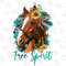 Free Spirit Floral Quarter Horse Png, Horse Png, Horse Sublimation Design, Native American Quarter Horse Png,Horse Portrait Png Downloads - 1.jpg