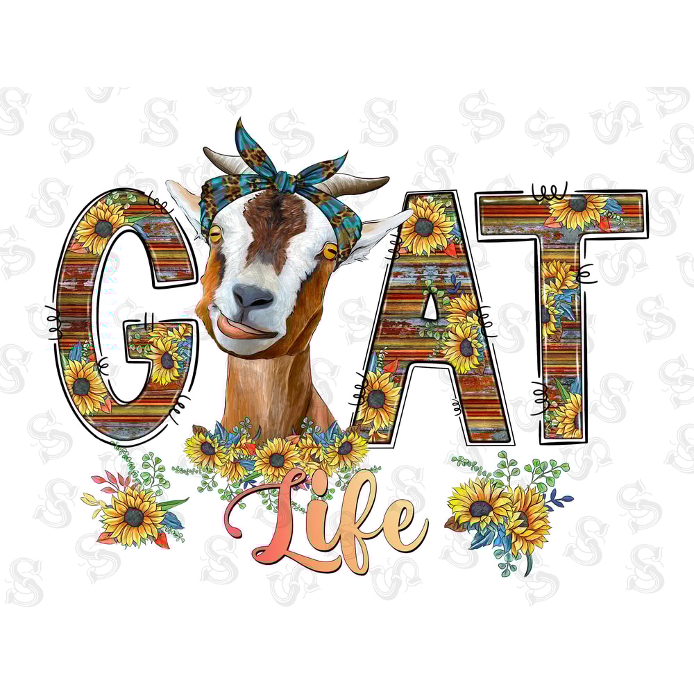 Goat Life, Goat Life PNG, Goat Life File For Sublimation Or Print, Farm Designs, Instant Digital Download - 1.jpg