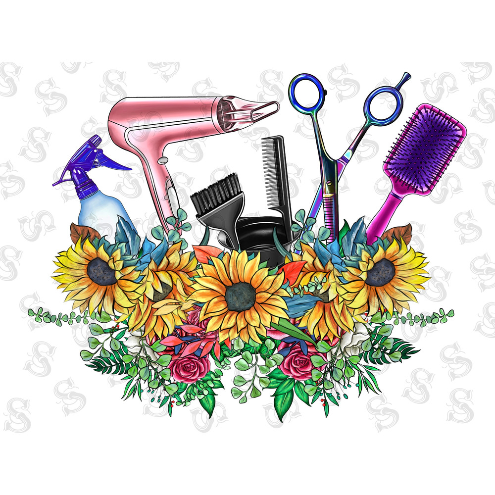 Hairstylist Bouquet Png Sublimation Design,Hairdresser Png,Hairdresser,Hairstylist,Hairstylist Bouquet Png,Hair Hustler Png,Digital Download - 1.jpg