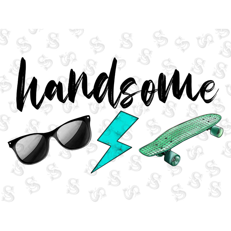 Handsome Png Sublimation Design,Handsome Png,Hand Drawn Png,skateboard png,little boy png,glasses Png,lightning Png,Hand Drawn skateboard - 1.jpg