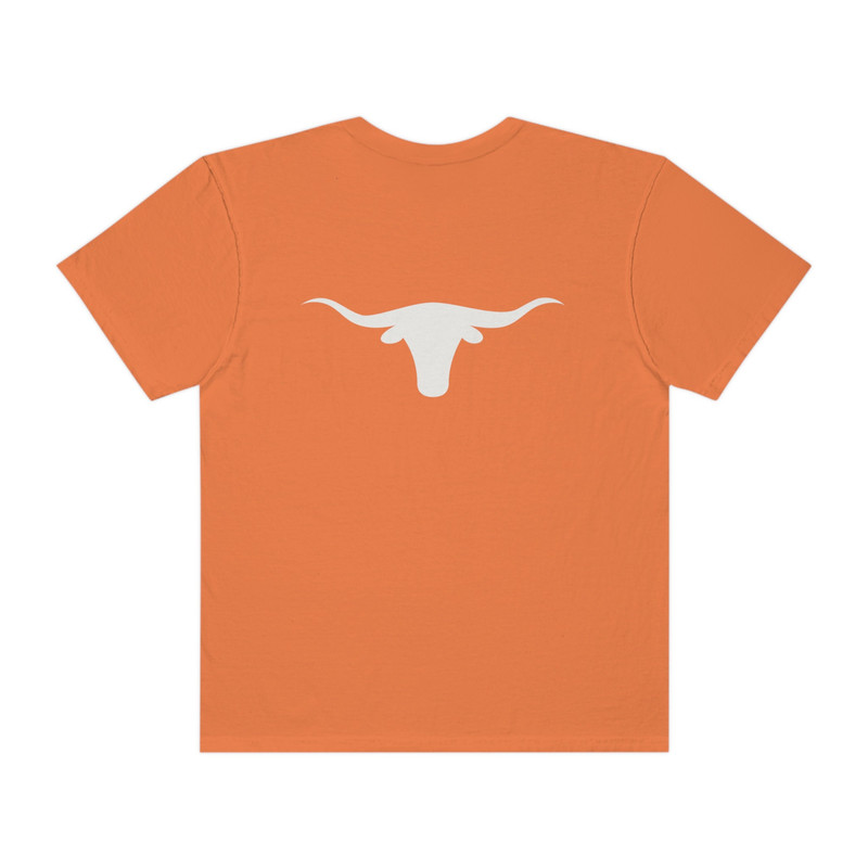 Hook Em! - University of Texas Burnt Orange Double Sided Unisex Comfort Colors T-Shirt, UT Austin, Longhorns Football, Vintage Retro Tee - 5.jpg