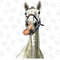 Horse Png Sublimation Design, Funny Farm Animal Clipart, Peeking Head Face, Funny Horse Png, Watercolor Horse Png,Farm Horse Png,White Horse - 1.jpg