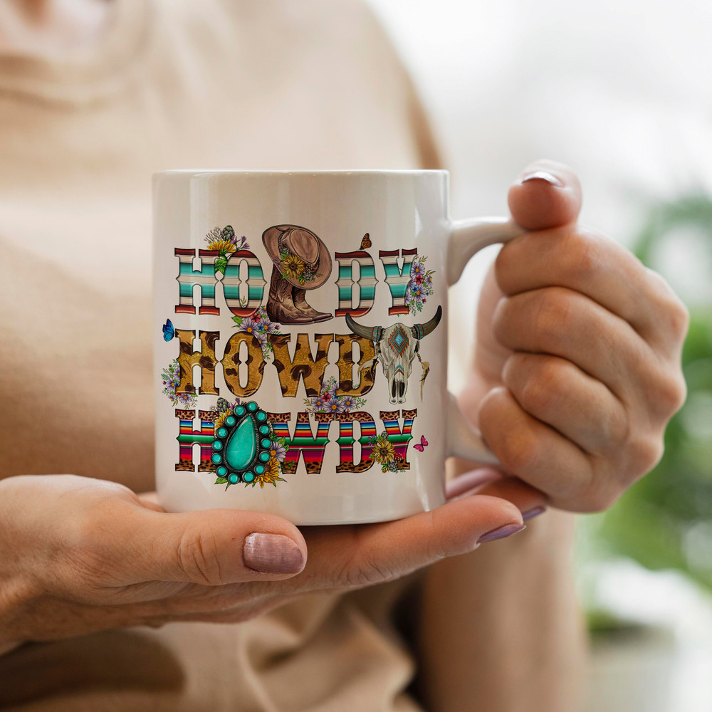 Howdy Howdy Howdy Png Sublimation Designs,Western Design,Cowboy Boots Png,Cowboy Hatt Png,Gemstone Png,Bull Skull Png,Digital Download - 3.jpg