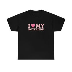 i love my boyfriend unisex t-shirt - i heart my bf t