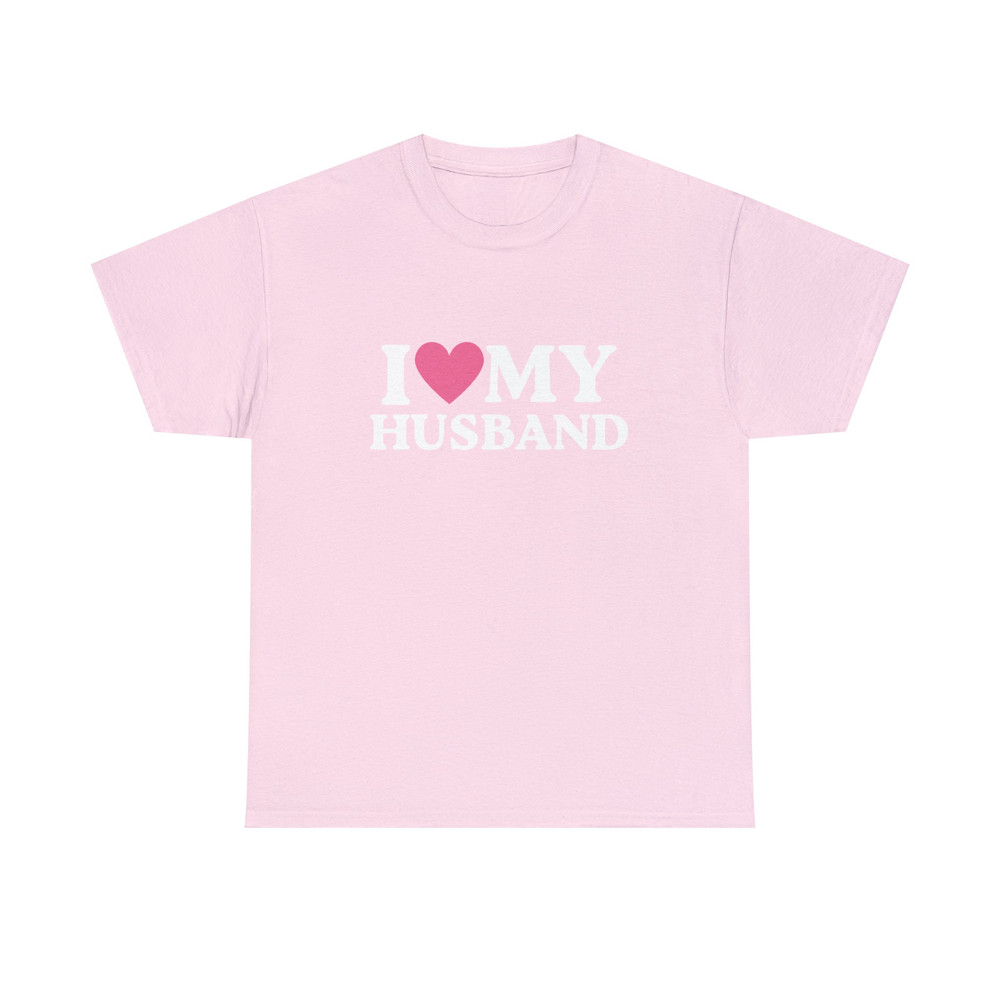 I Love My Husband - Unisex T-Shirt, I Heart My Husband Shirt, Gay LGBTQ Pride Shirt, Funny Shirt for Husband or Wife, Pink I Heart Tee - 2.jpg