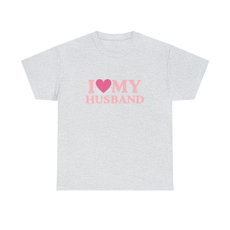 I Love My Husband - Unisex T-Shirt, I Heart My Husband Shirt, Gay LGBTQ Pride Shirt, Funny Shirt for Husband or Wife, Pink I Heart Tee - 3.jpg