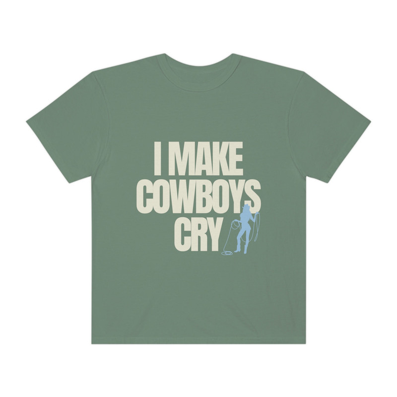 I Make Cowboys Cry (cowgirl graphic) - Unisex Comfort Colors T-Shirt, Cowboy Shirt, Funny Sayings Shirt, Shirt for Women - 2.jpg