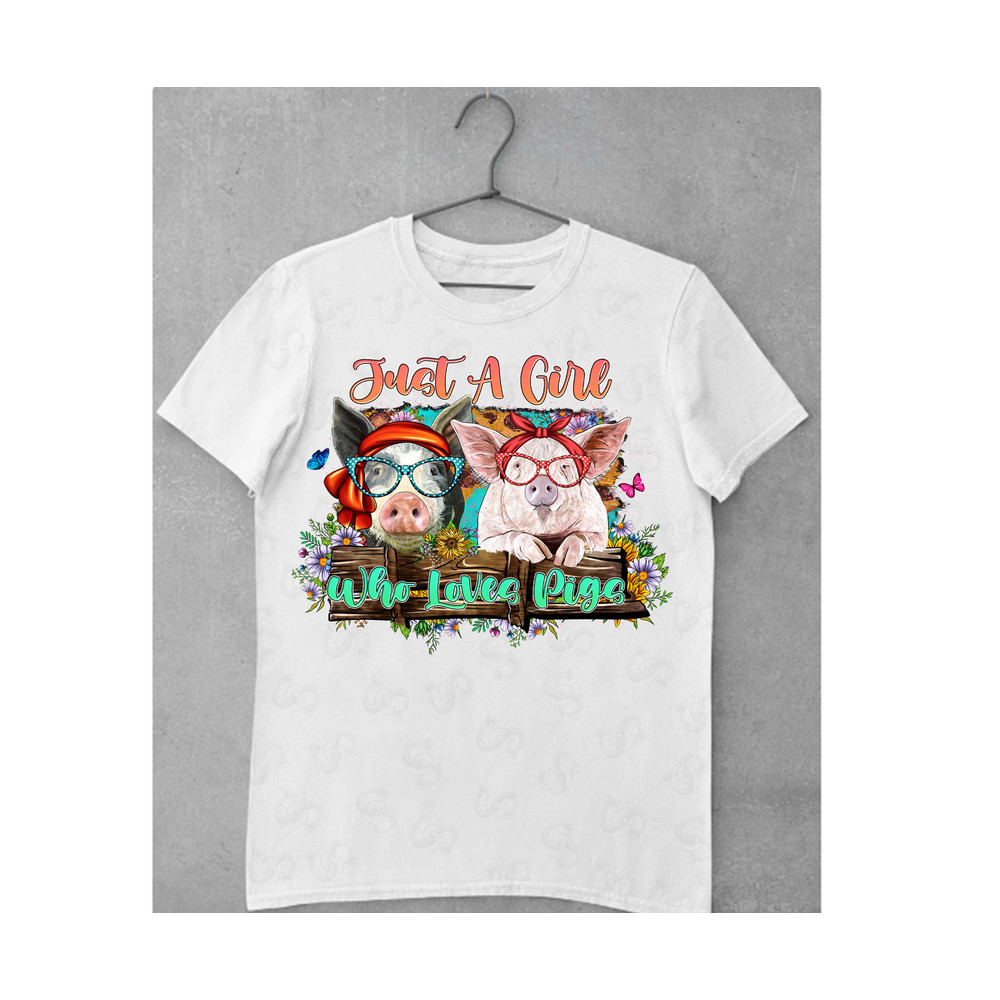 Just A Girl Who Loves Pigs Png, Western Pigs Png Sublimation Design, Pig Png, Hand Drawing Pig Png, Pig Portrait Png, Baby Pig Png, Farm Pig - 2.jpg
