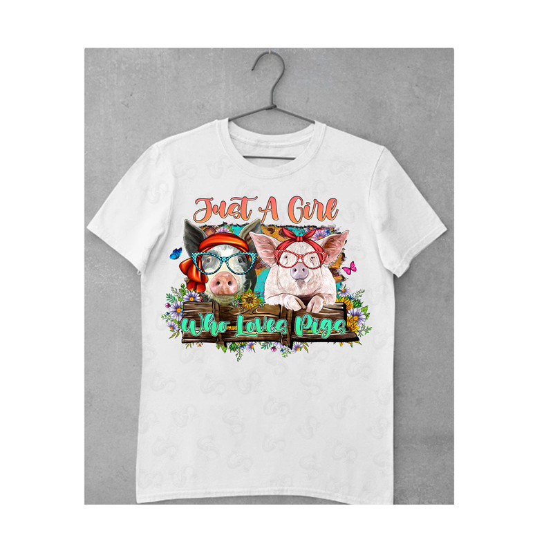 Just A Girl Who Loves Pigs Png, Western Pigs Png Sublimation Design, Pig Png, Hand Drawing Pig Png, Pig Portrait Png, Baby Pig Png, Farm Pig - 2.jpg