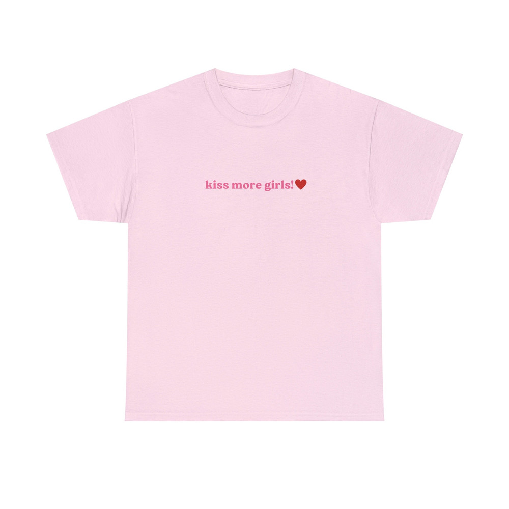Kiss More Girls - Unisex T-Shirt, Funny LGBTQ Pride Tee, Pride Month - 2.jpg