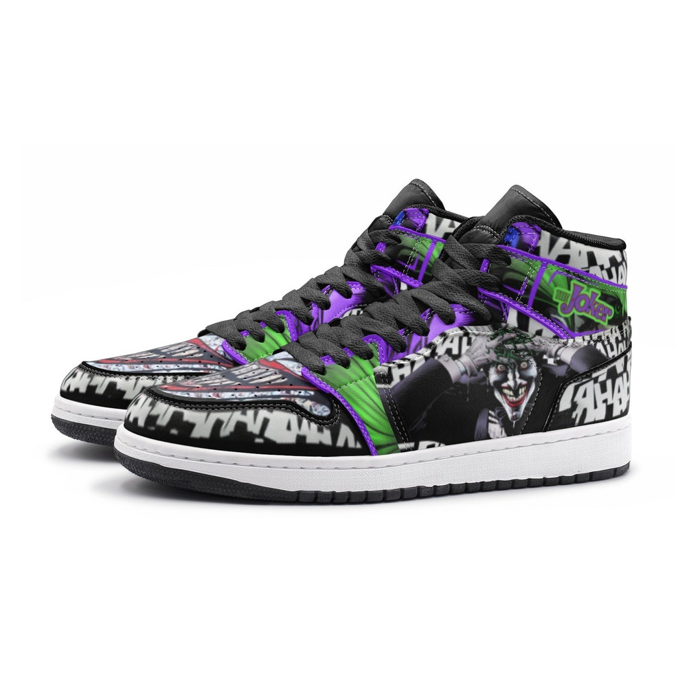 The Joker Jordan 1 Shoes, The Joker Jordan 1 Shoes for fan, The Joker DC Comics Sneaker, The Joker Shoes for fan