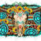 Longhorn Bull Skull Western Background Png,Gemstone Longhorn Bull Skull Png,Sanflower Bull Skull Png,Wood Bull Skull Png,Glitter Bull Skull - 1.jpg