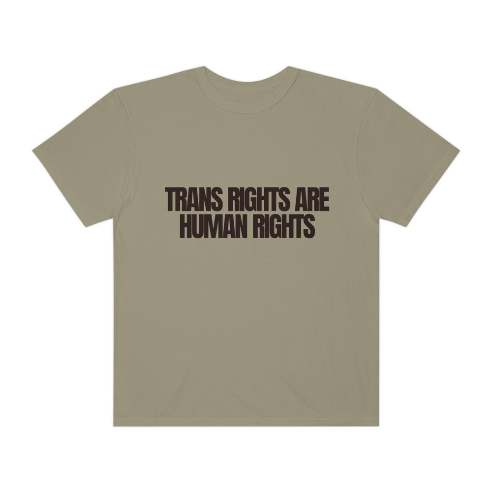 Trans Rights Are Human Rights 2 - Unisex Comfort Colors T-Shirt, Trans Kids Youth, Pride Month, LGBTQ, Transgender, Neutral Retro - 3.jpg