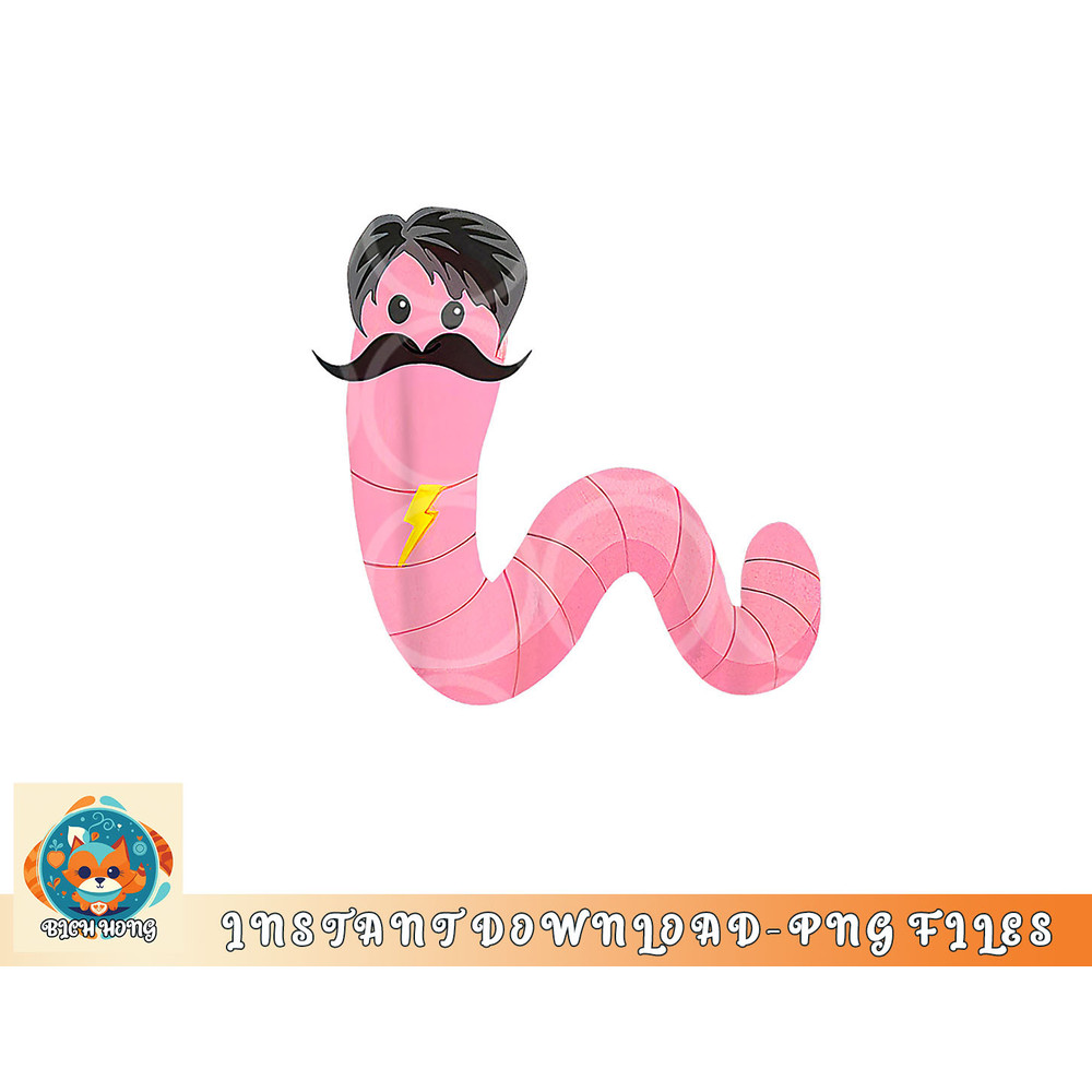 Worm With A Mustache James Tom Ariana Reality png, digital download copy.jpg
