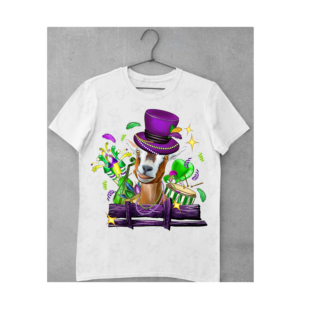 Mardi Gras Goat png sublimation design download, Happy Mardi Gras png, Mardi Gras animal png, farm animal png, sublimate designs download - 2.jpg