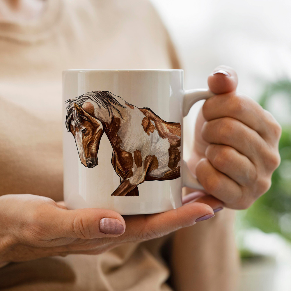 Mustang Horse Face Png, Horse Png, Horse Sublimation Design, Hand Drawn Mustang Horse Png, Mustang Horse Portrait Png Downloads - 3.jpg